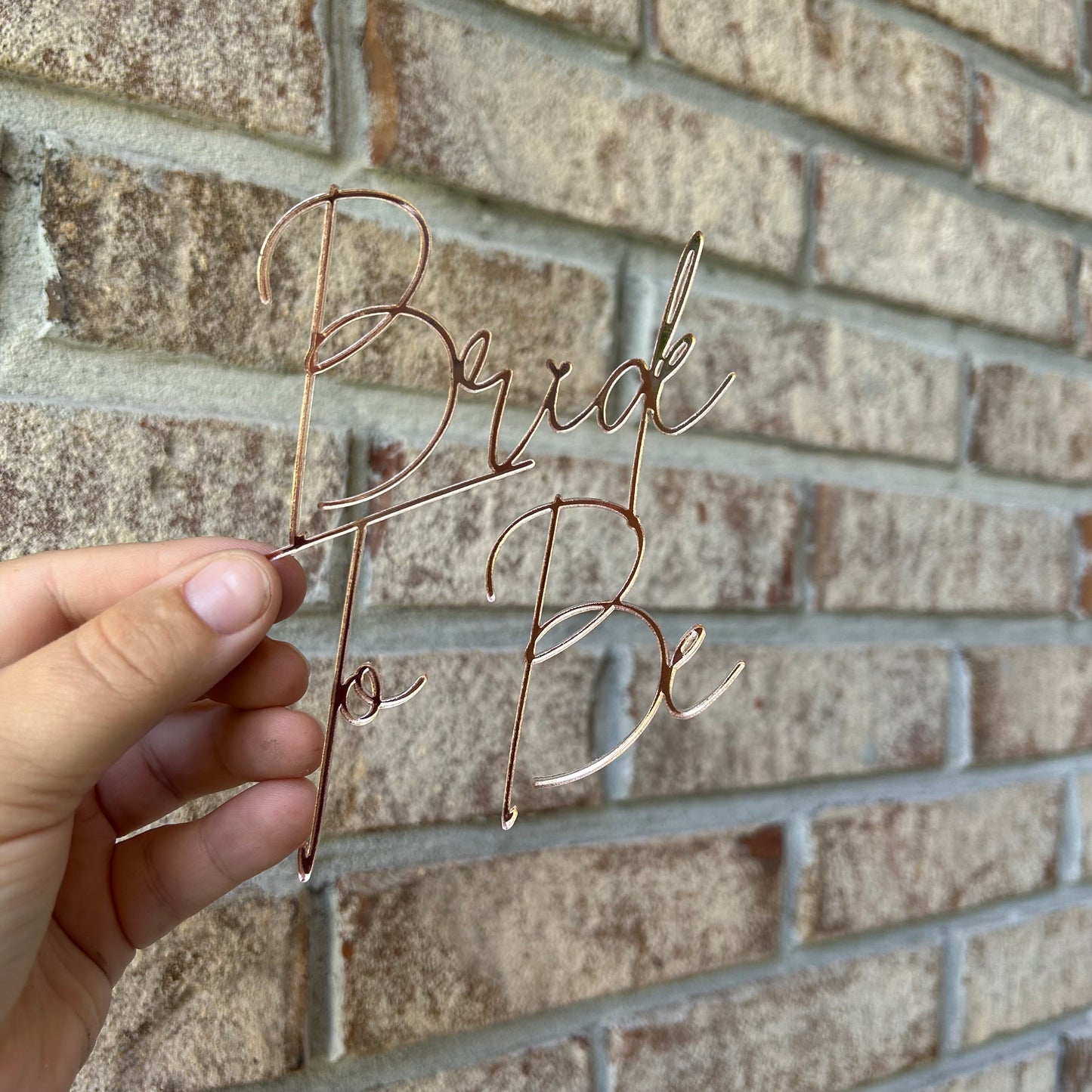 Custom Cake Topper with Cursive Writing