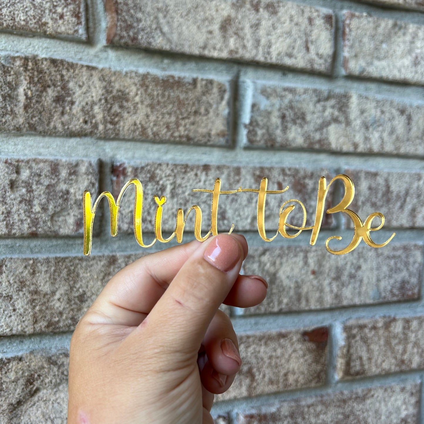 Custom Cake Topper with Cursive Writing