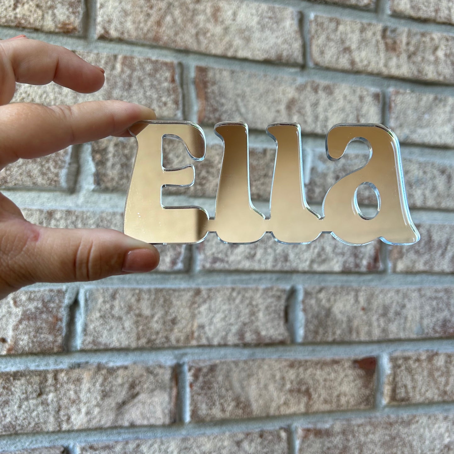 Custom Cake Topper with Cursive Writing