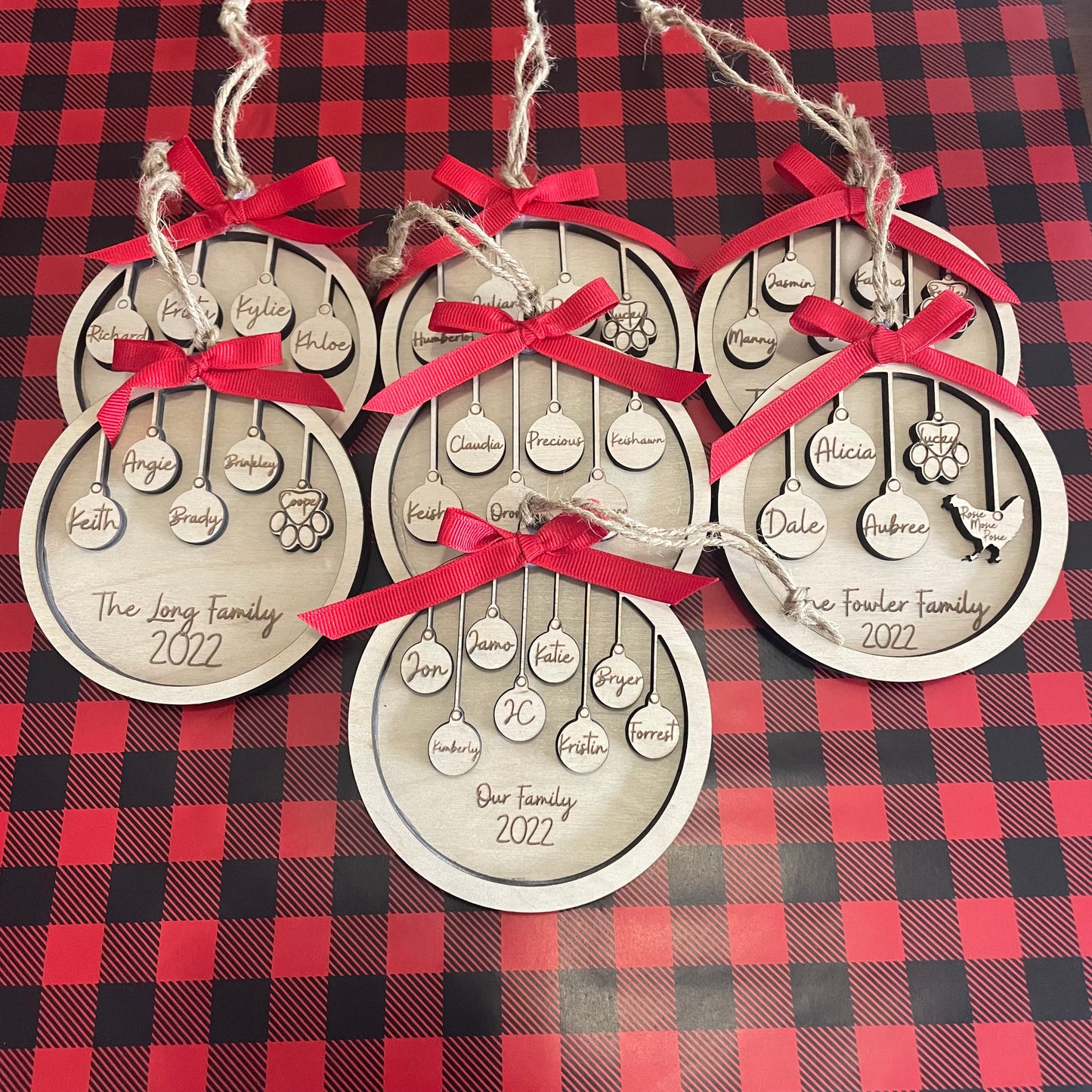 Family Names Ornament