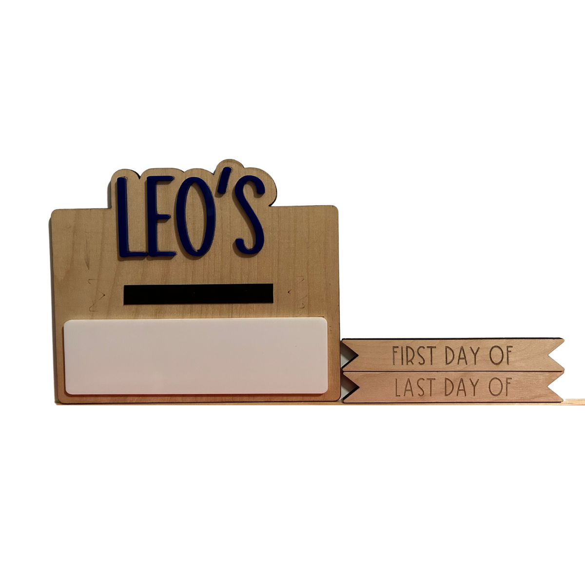 First & Last Day of School Name Sign