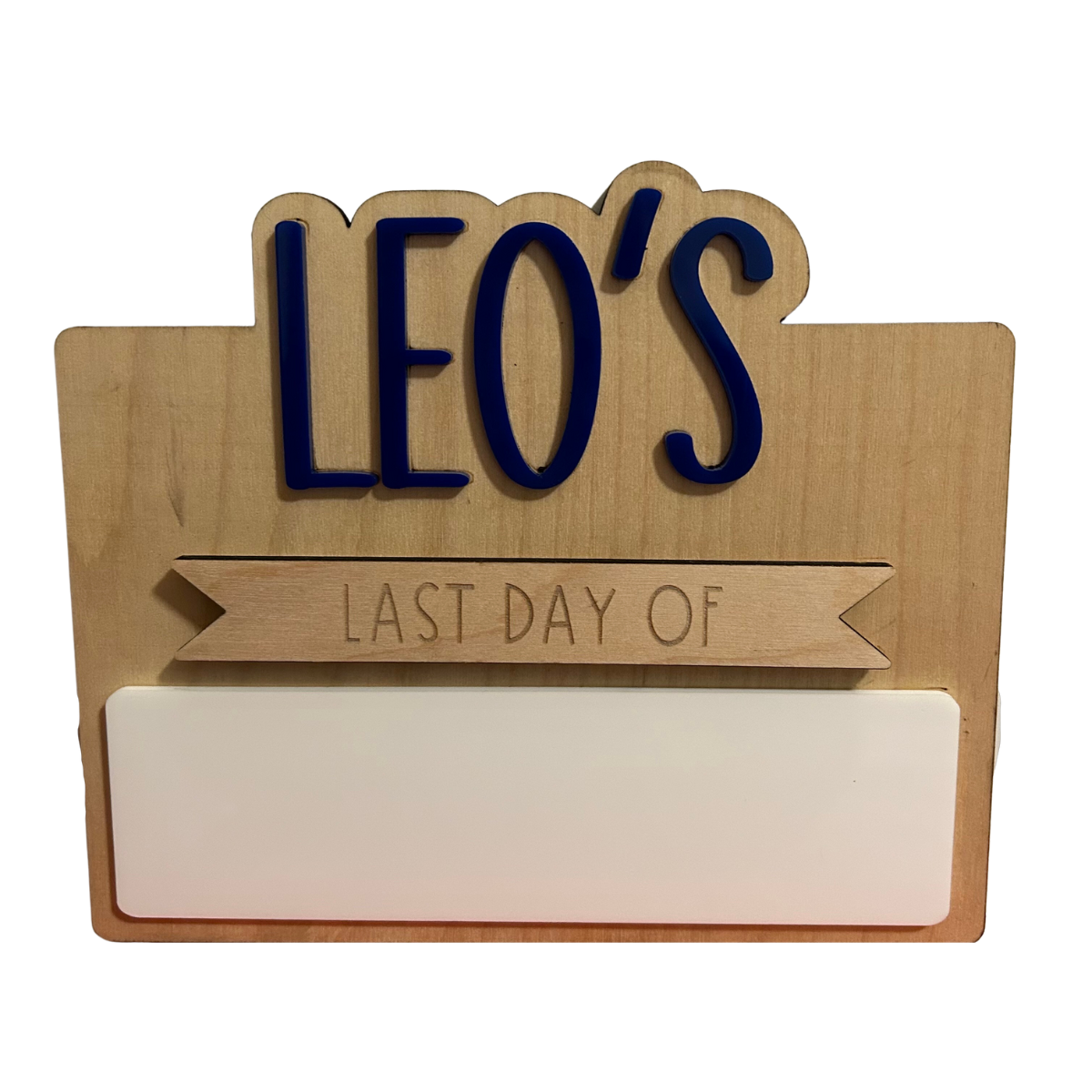First & Last Day of School Name Sign