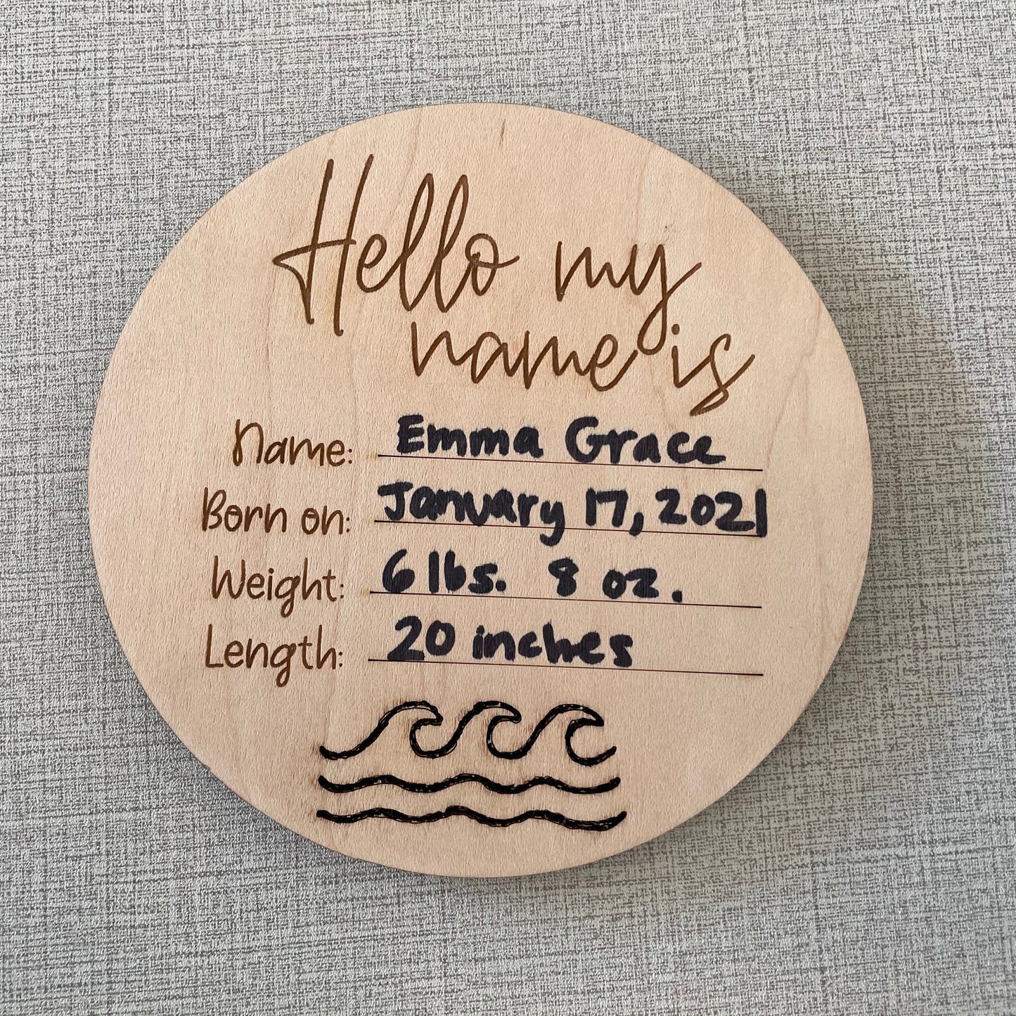 Birth Stats Cards (Blank)