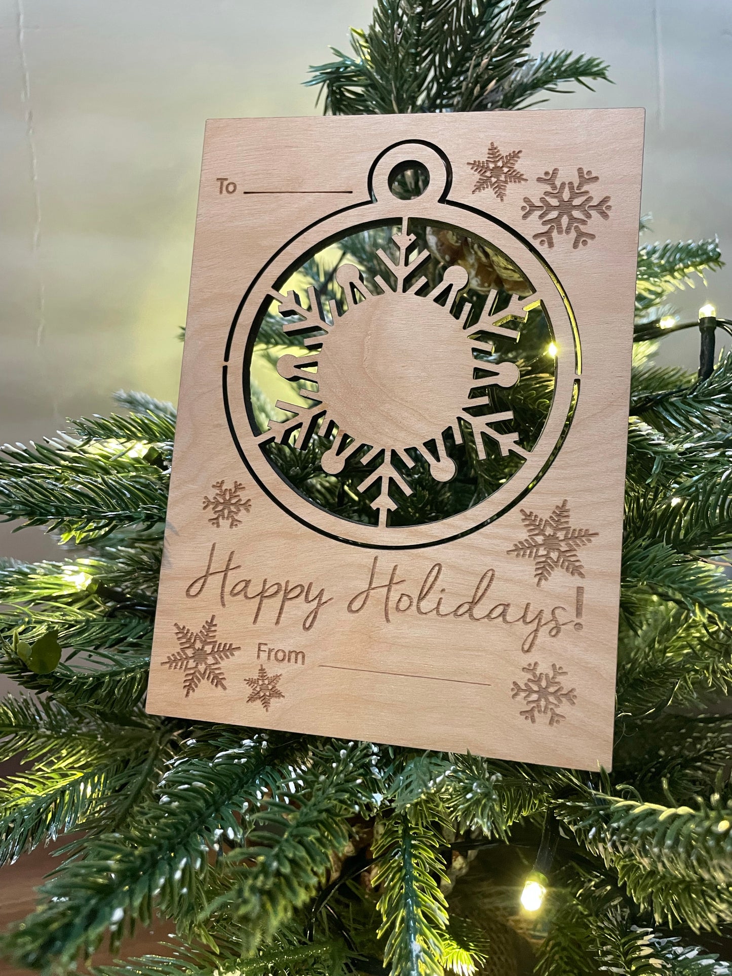 DIY Christmas Card Ornament