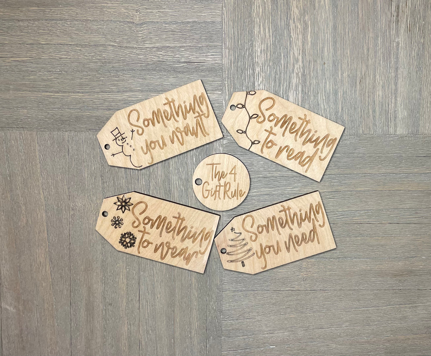4 Gift Rule Tags