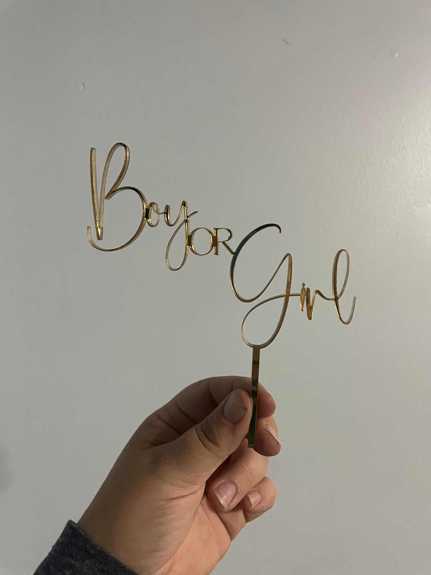 Custom Cake Topper with Cursive Writing