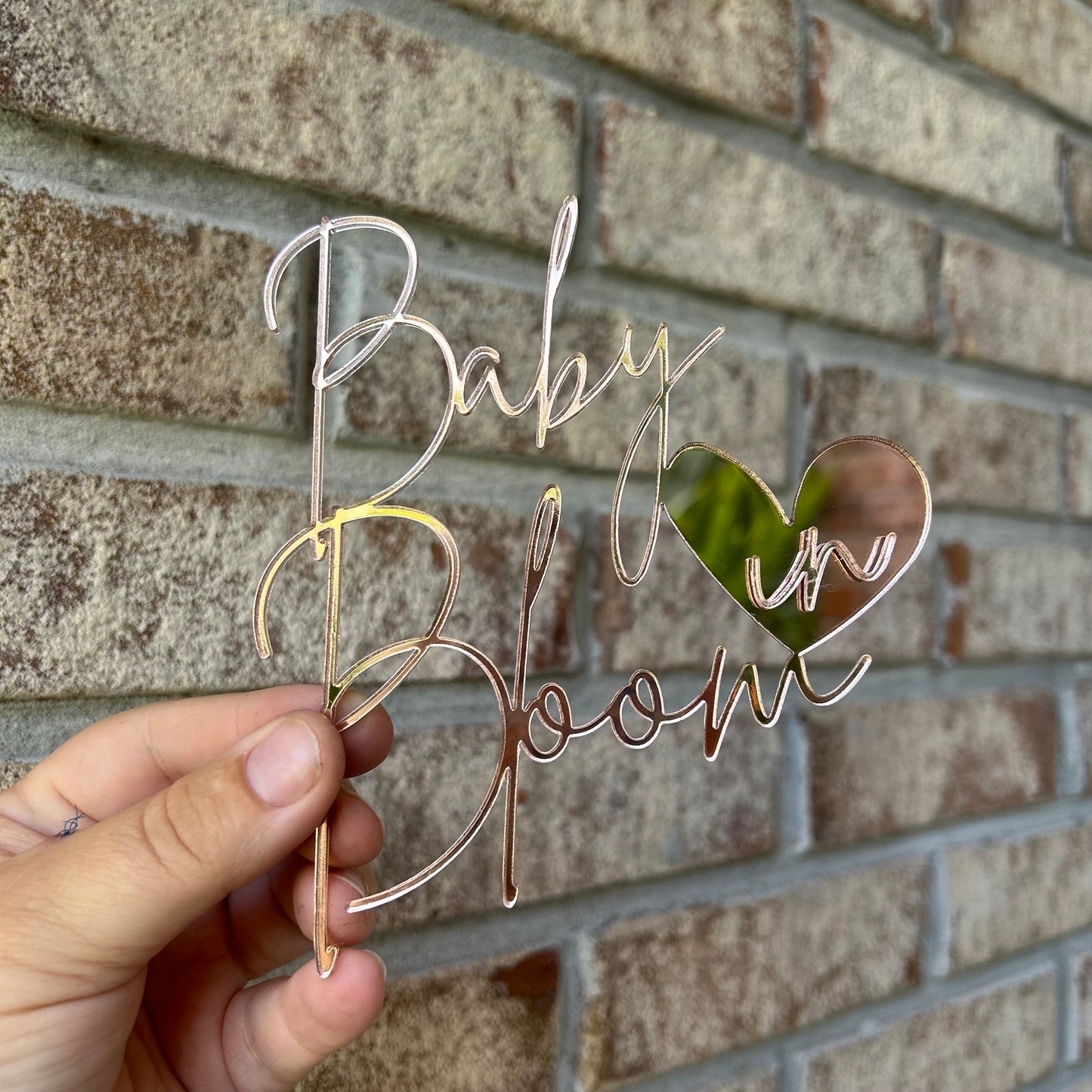 Custom Cake Topper with Cursive Writing