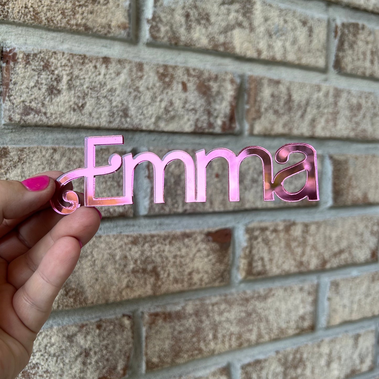 Custom Cake Topper with Cursive Writing