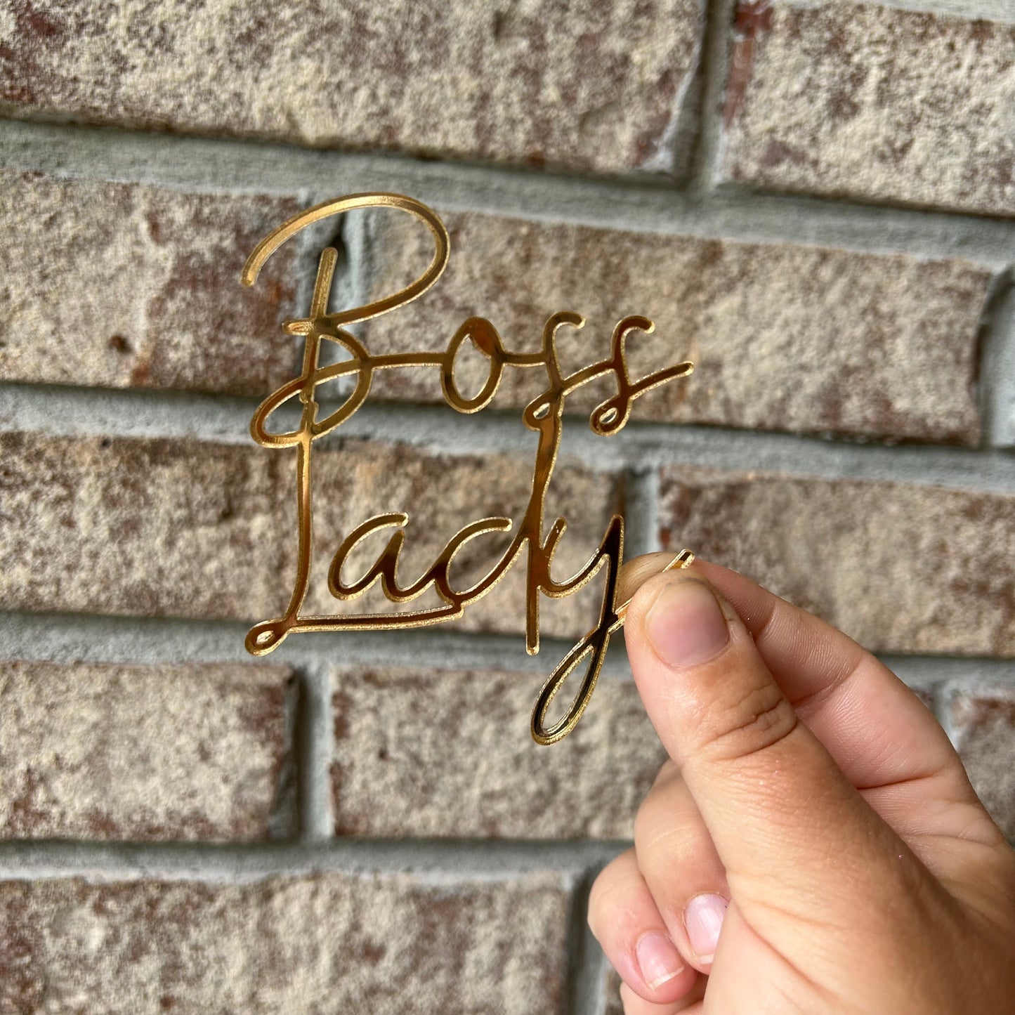 Custom Cake Topper with Cursive Writing