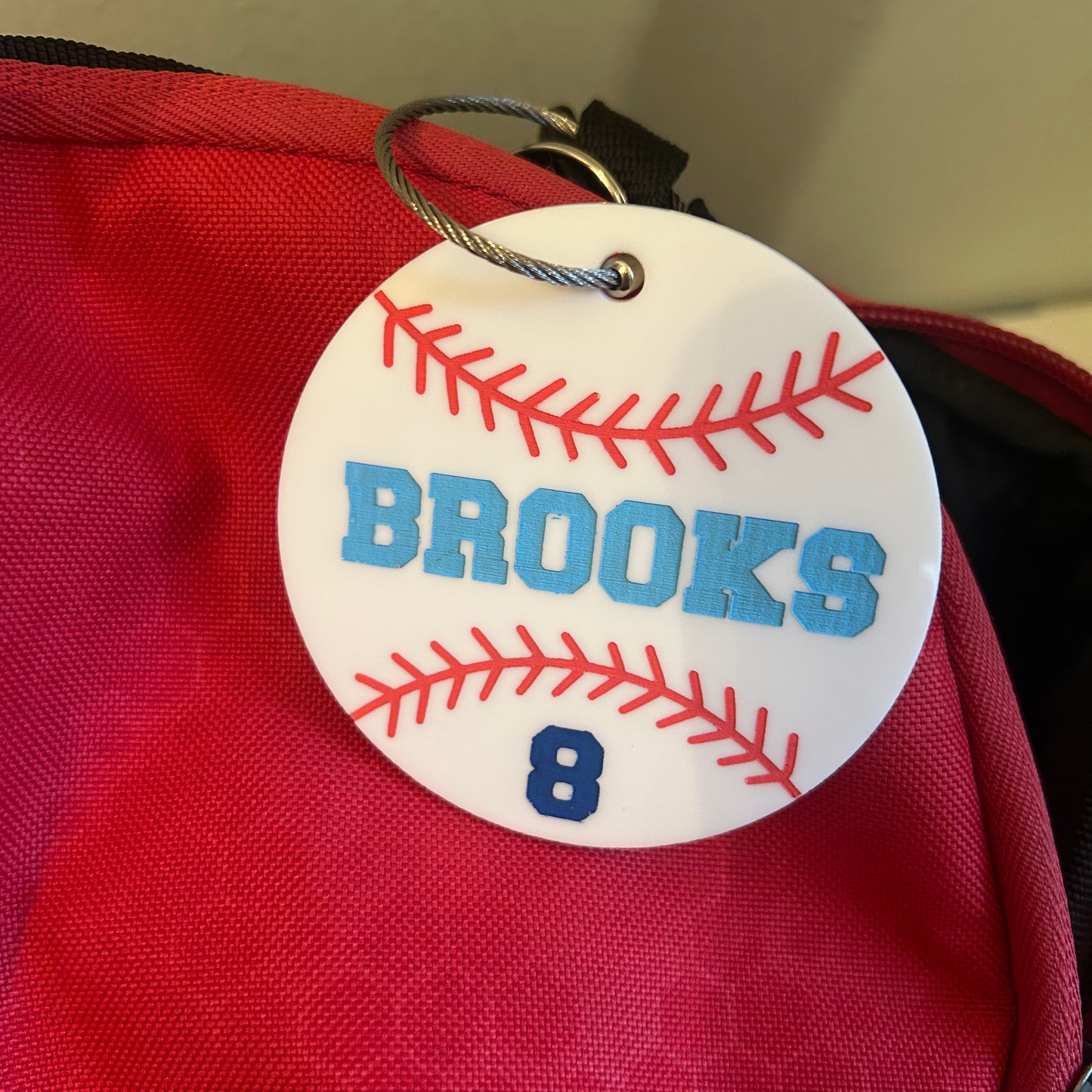 Baseball Bag Tag