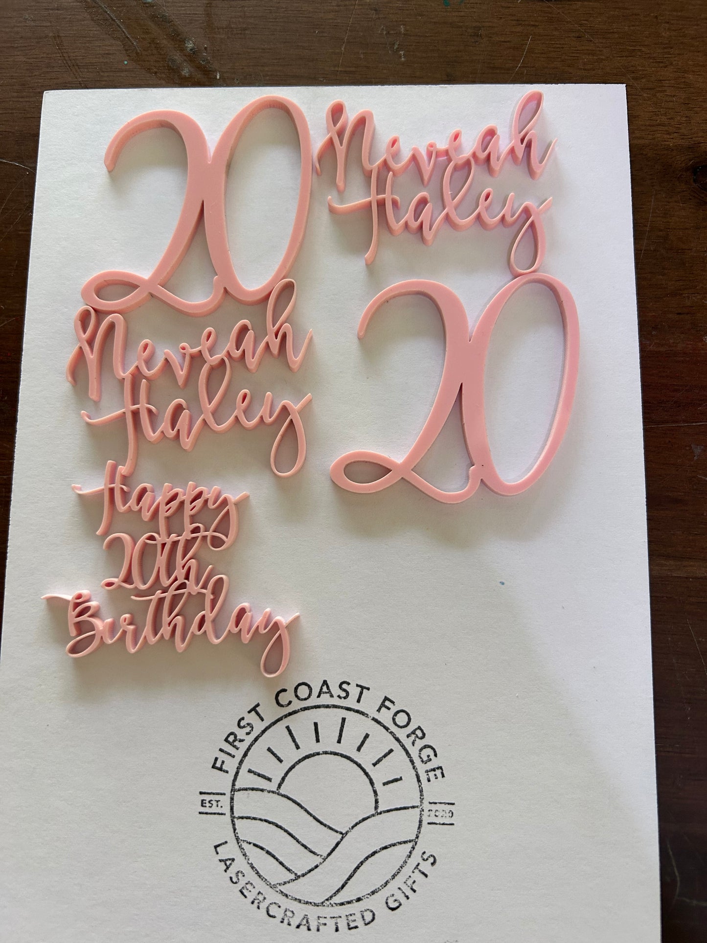 Custom Mini Cake & Cupcake Toppers (2-inch)