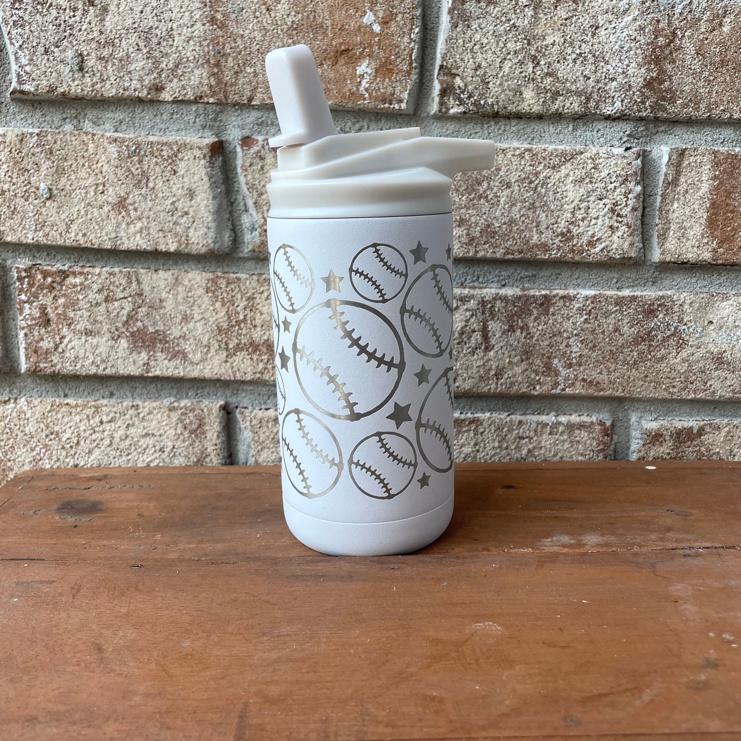 Custom Engraved 12 oz Sports Lid Kids Tumblers