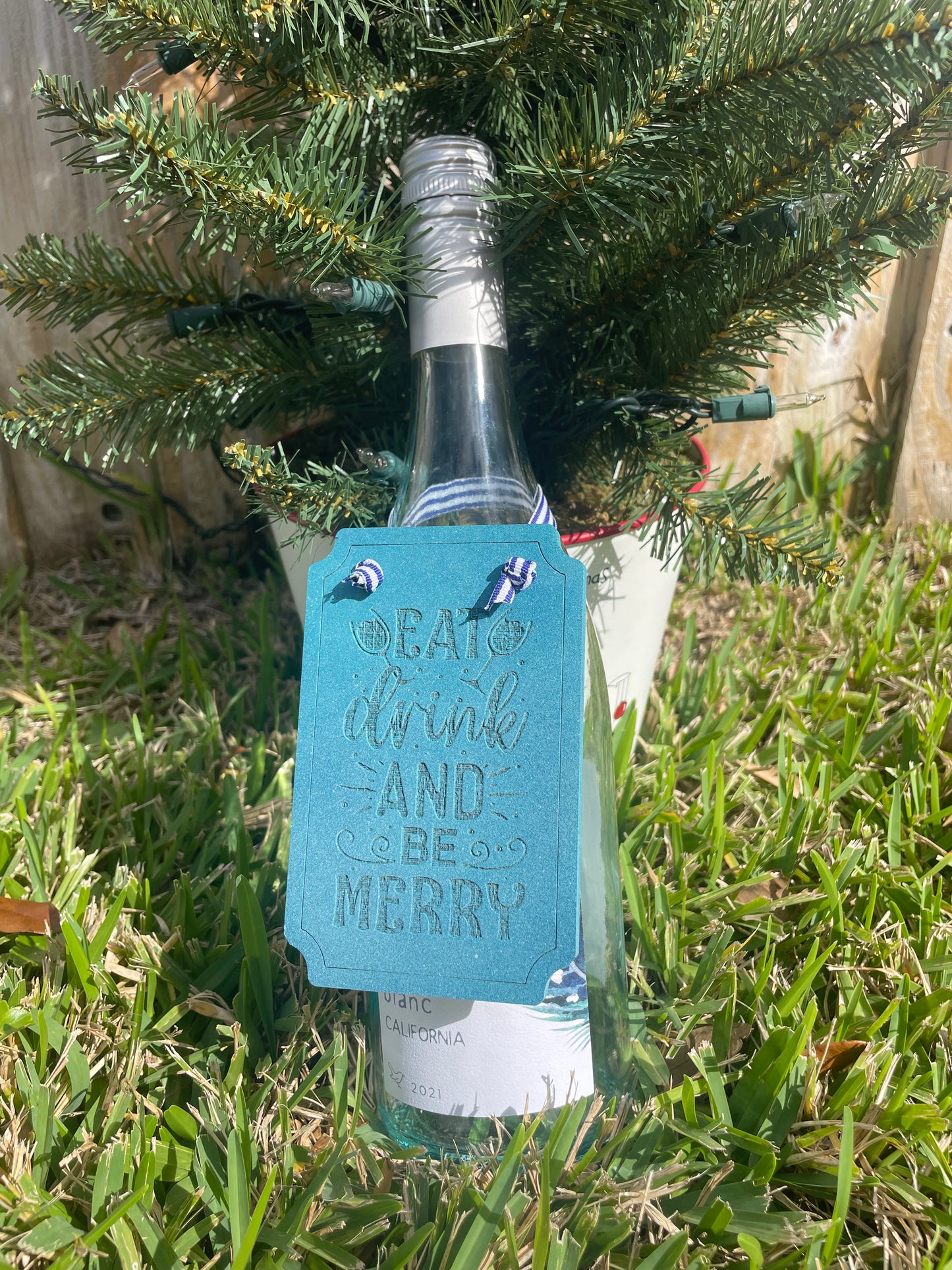 Wine Bottle Gift Tag
