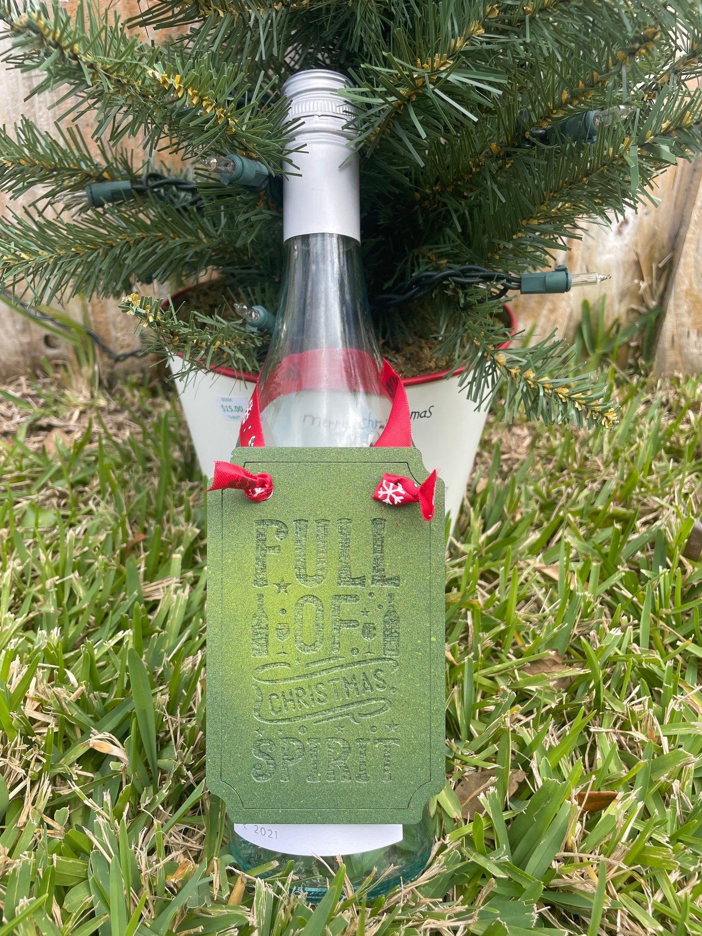 Wine Bottle Gift Tag