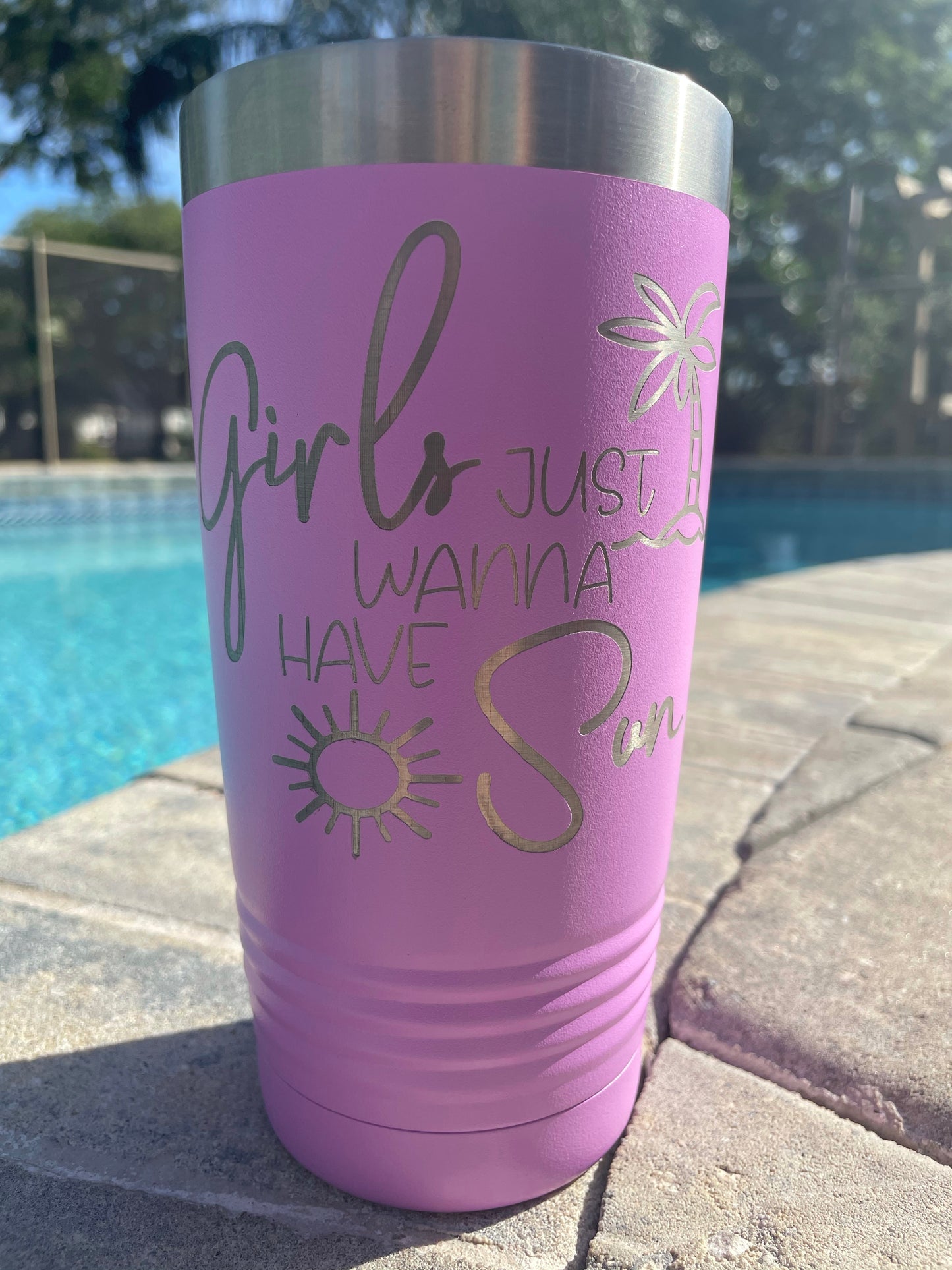 Girls Just Wanna Have Sun 20 oz Tumbler