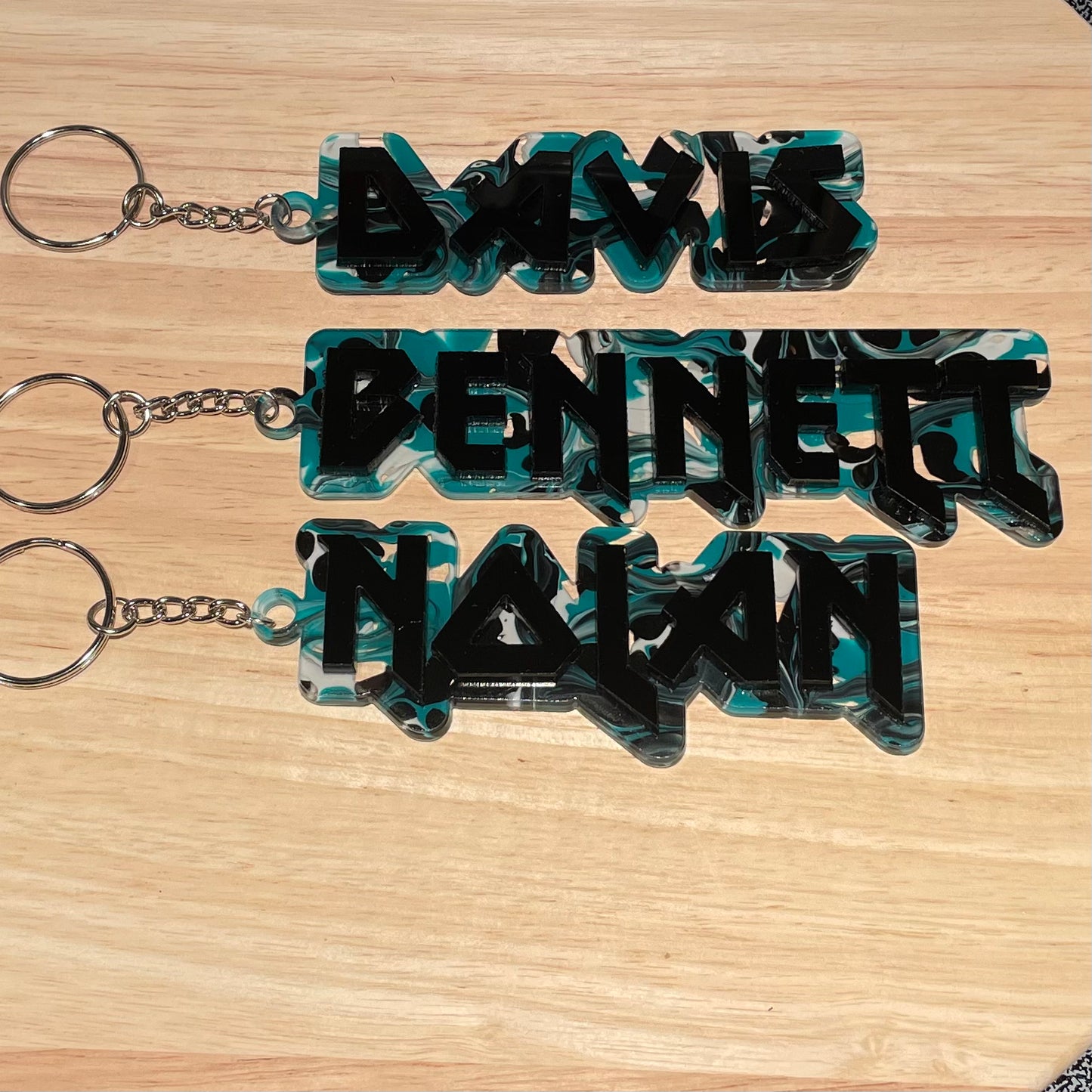 Jags Inspired Name Keychain