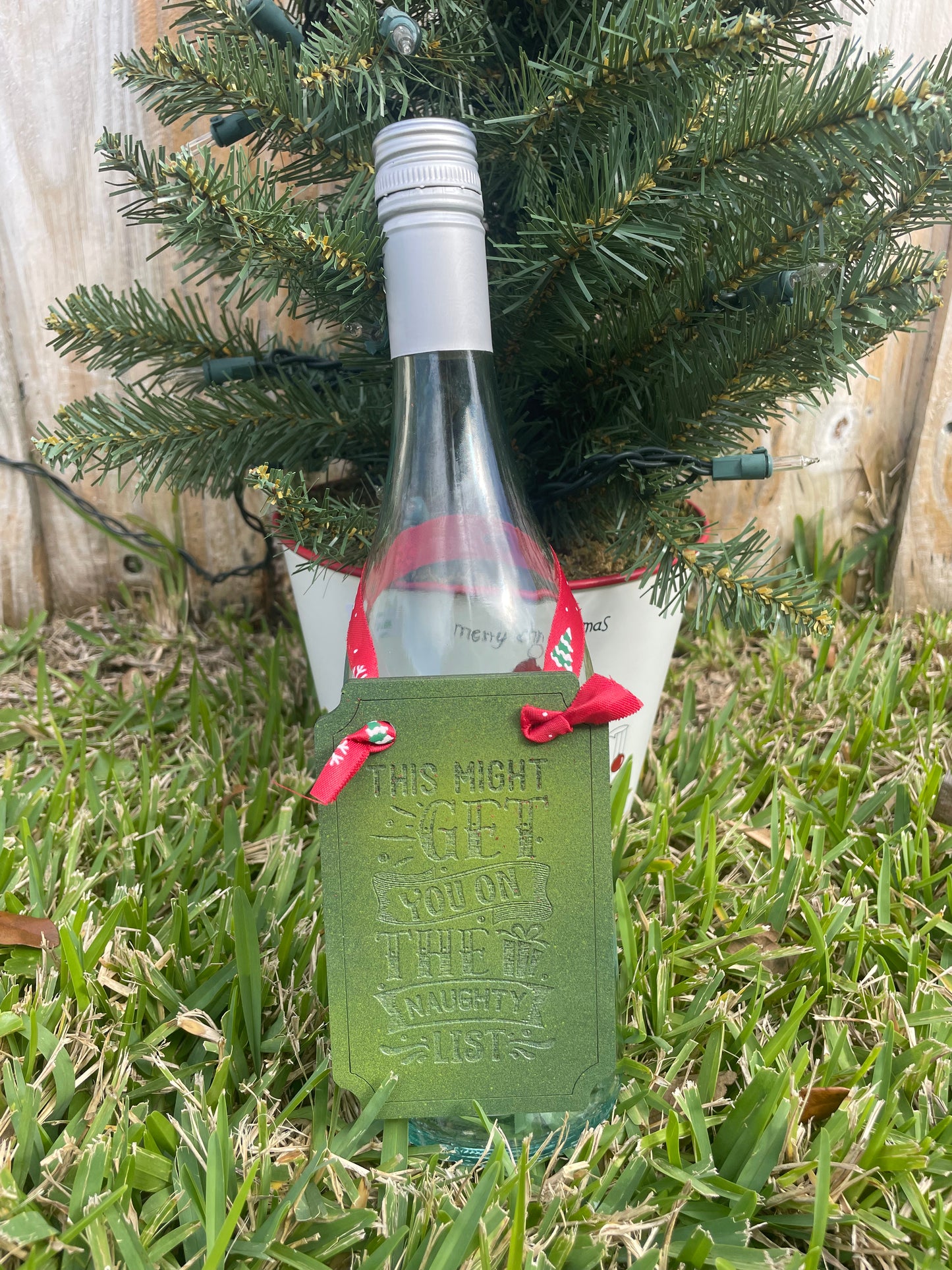Wine Bottle Gift Tag