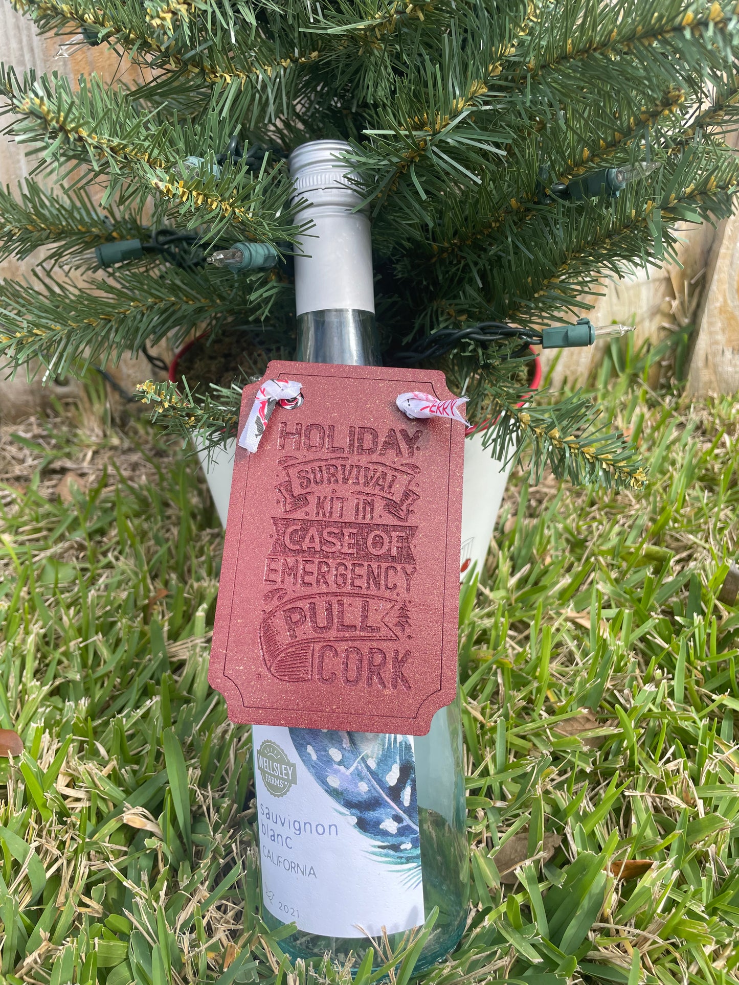 Wine Bottle Gift Tag