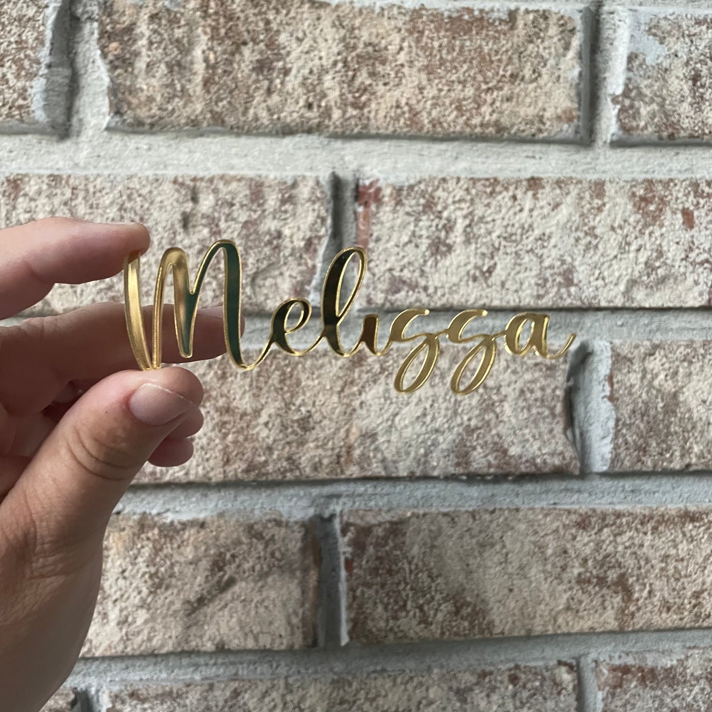 Custom Cake Topper with Cursive Writing