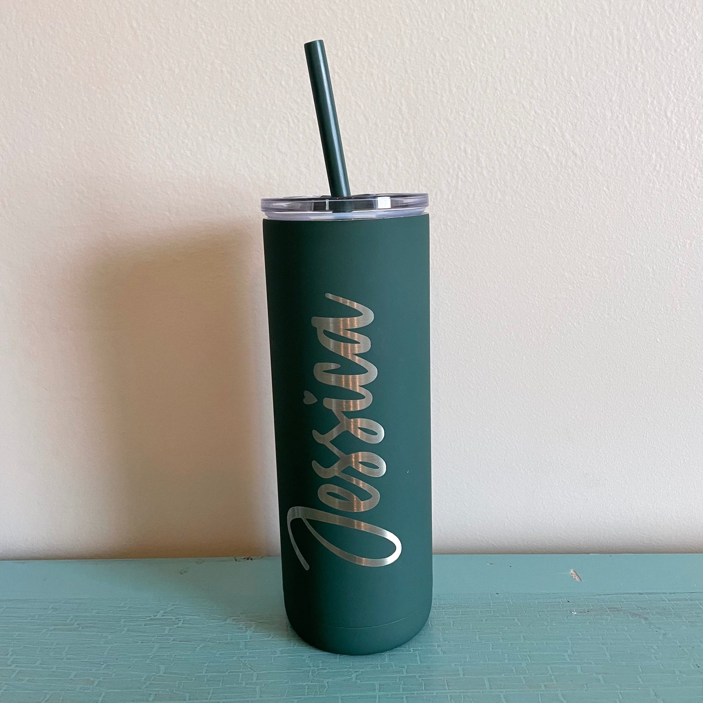 Sideline Sipping Society Skinny Straw Tumbler