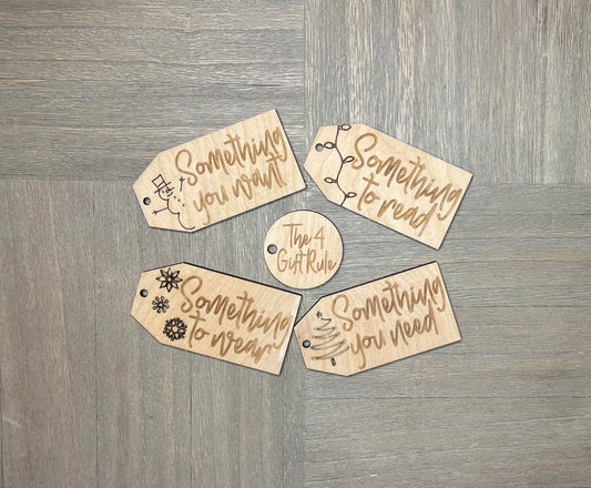4 Gift Rule Tags